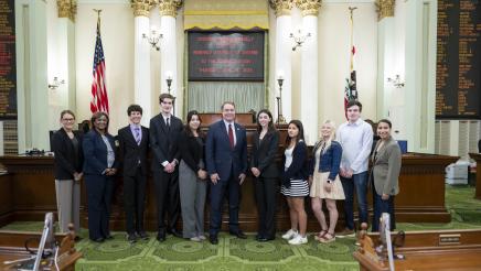 Assemblymember Connolly Welcomed Marin County District Office Staff and Interns to the Capitol